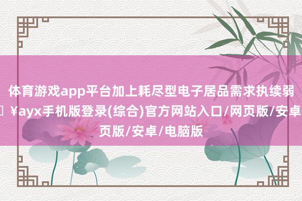 体育游戏app平台加上耗尽型电子居品需求执续弱化-🔥ayx手机版登录(综合)官方网站入口/网页版/安卓/电脑版