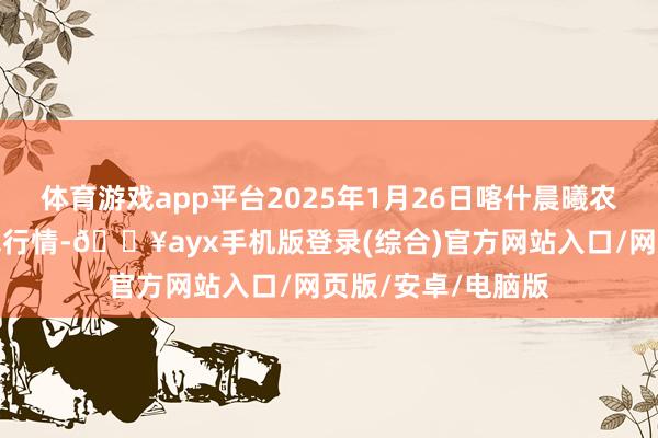 体育游戏app平台2025年1月26日喀什晨曦农业科技博览城价钱行情-🔥ayx手机版登录(综合)官方网站入口/网页版/安卓/电脑版